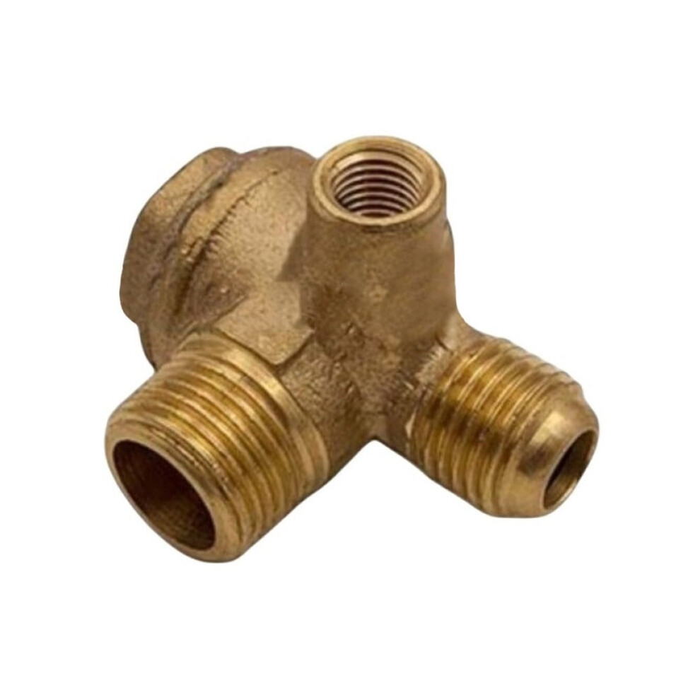 3 Port Air Compressor Check Valve Brass Male Thread Connector-Tool 16X14x7mm 9405492342446