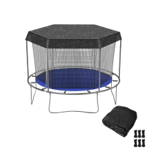 Kryt na trampolínu, vodotěsný, kulatý, černý, 2,4 m