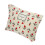 Blomster makeuptaske beige rød stor 25,5 x 21,5 cm 1