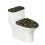 WC-Sitzbezug-Set, dehnbar, weich, staubdicht, mit elastischem Rand 1