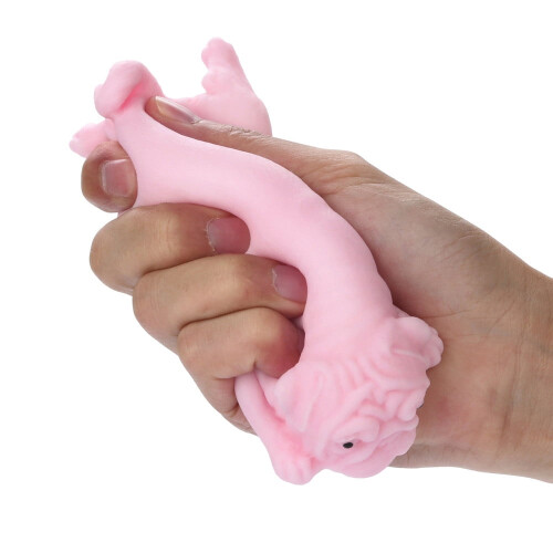 Měkká hračka proti stresu s mopsem, 6 cm 2