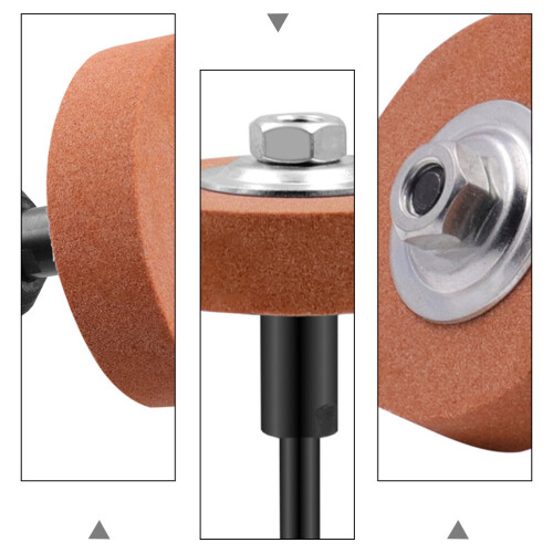 Set di adattatori per mole abrasive per trapano elettrico (6 pezzi) 2