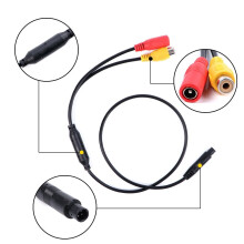 Car Backup Reverse Camera Wire Harness 4-Pin Male to CVBS