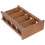 Mini estante de madeira marrom para decoração, 3 níveis. 7