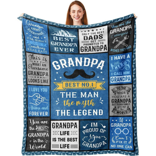Pawpaw-Geschenkdecke für Opa, 152 x 203 cm