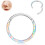 G23 Titanium Opal Nose Hoops 16G 18G 20G 1