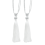 Curtain Tiebacks Handmade Rope with Tassel Black 2 Pack 3
