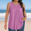 Plus size tanktop til kvinder, sommer, rund hals, plisseret front 5