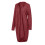 Damen-Strickjacke in Burgunderrot, einfarbig, Oversize-Schnitt 5