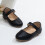 Ballerinasko til piger, flade, størrelse 7,5 8