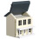 Model de casă miniaturală gri, material sintetic, 1 bucată 7