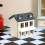 Model de casă miniaturală gri, material sintetic, 1 bucată 8