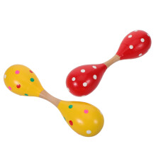 Wooden Dual-Headed Maracas for Kids Motor and Auditory
