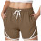 Women's Cotton Shorts High Waist Drawstring Summer 1