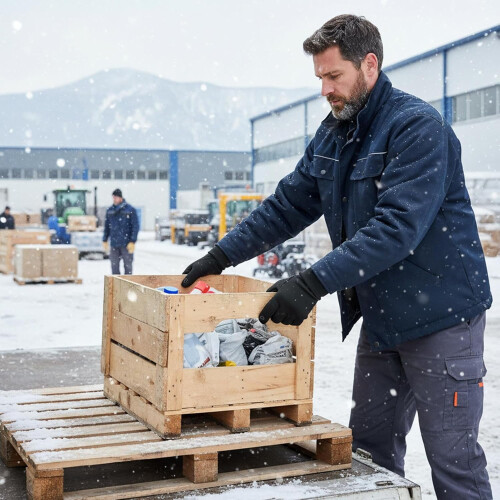 Thermohandschuhe aus Polyester mit warmem Futter, 1 Paar 1