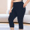 Γυναικείο παντελόνι γιόγκα Capri με τσέπες, Plus Size 7/8 7