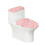 Pink Daisies Toilettensitzschutz aus Polyester mit Gummizug 1