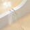 Ocean Wave Armband Dam 14K Förgylld CZ 5