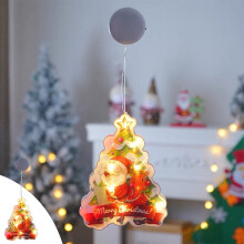 Snowman Christmas Window Lights with Suction Cups Multicolor