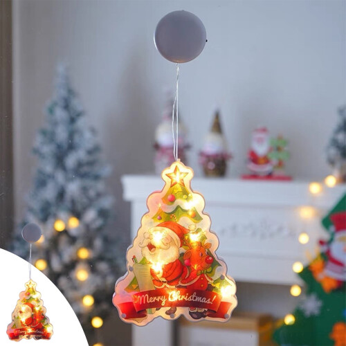 Snowman Christmas Window Lights with Suction Cups Multicolor