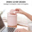 Home Office Waste Bin Small Trash Can Mini Desktop Garbage Basket Roll with Lid 6