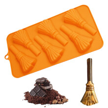 Silikónová forma na prsty s netopierom a tekvicou na Halloween, sada 6 alebo 8 dutín