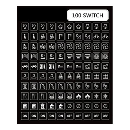 Clear Transparent Switch Panel Labels Waterproof Decal