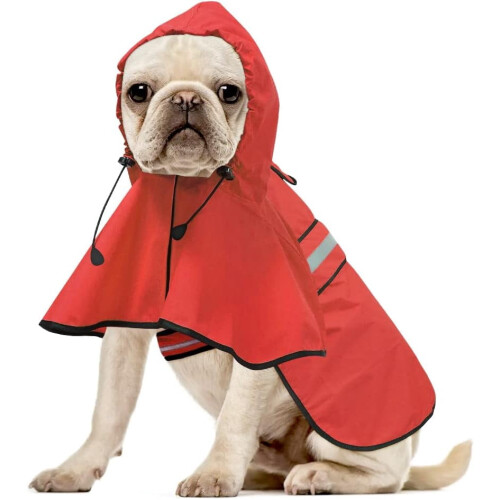 Imperméable pour chien, imperméable, réfléchissant, à capuche ajustable