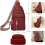 Τσάντα Crossbody Vegan Δερμάτινη Μικρή Τσάντα Sling για Γυναικεία 6