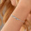 Ocean Wave Armband Dam 14K Förgylld CZ 6