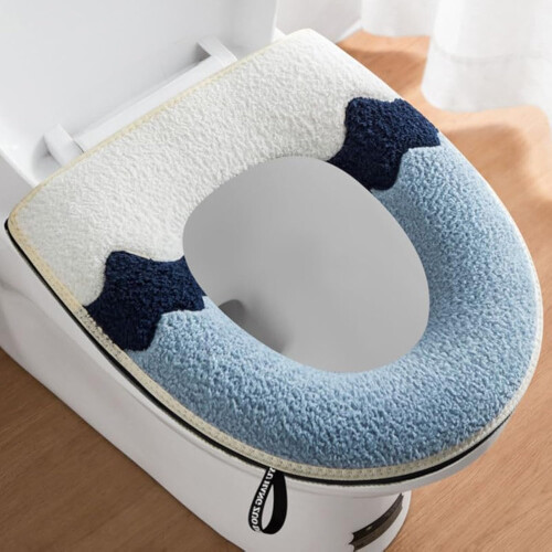WC-Sitzauflage mit Griff, Grau, 2-teilig