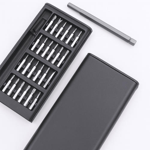 Precisionsskruvmejselsats med 24 bits och magnetisk