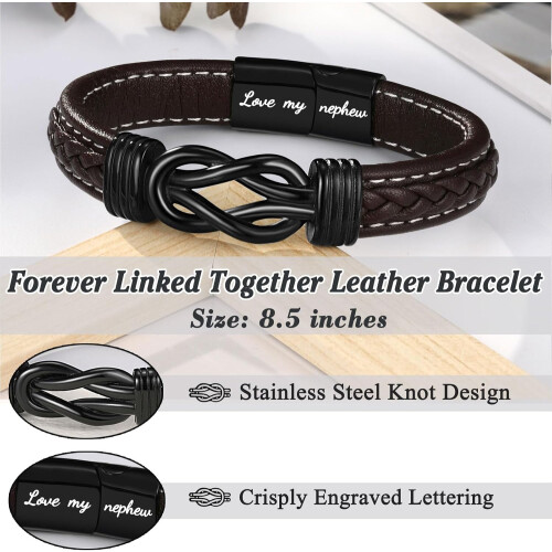 Läderarmband för män1 st 2