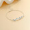 Ocean Wave Armband Dam 14K Förgylld CZ 4