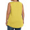 Regata feminina plus size com gola redonda, pregas frontais e modelagem solta. 6