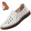 Γυναικεία δερμάτινα μοκασίνια, casual, φλατ, slip-on παπούτσια με κοψίματα 2