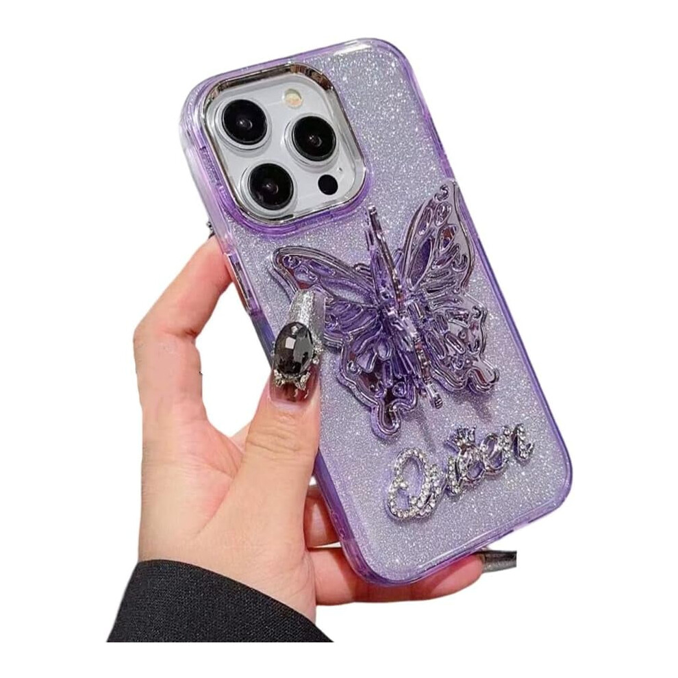 Iphone 14 Pro Max Clear Case With Butterfly Kickstand And 902370128820