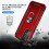Custodia per Samsung Galaxy A23 5G rossa, robusta e con supporto magnetico. 5