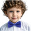 Bow Tie Solid Blue Adjustable for Kids Boys Free Size 3