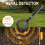 Portable Metal Detector with Vibration Buzzer LCD Foldable 5
