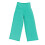 Groene damesbroek met elastische taille en wijde pijpen 3
