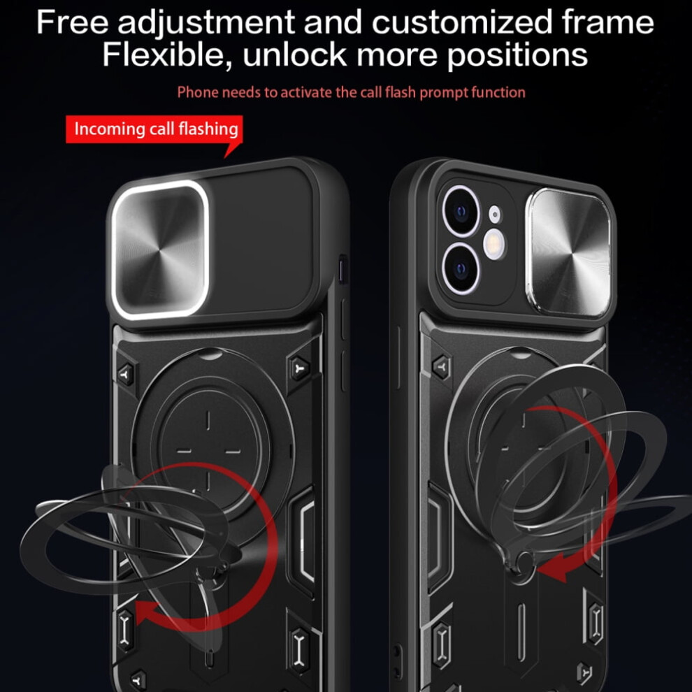 Iphone 11 Pro 5.8" Heavy Duty Magnetic Car Mount Case Red 9152228997677