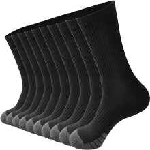 Chaussettes de basketball homme noires unies courtes (lot de 5)