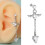 Στυλό αυτιού Tragus από χειρουργικό ατσάλι CZ Zircon 1 τεμάχιο 1