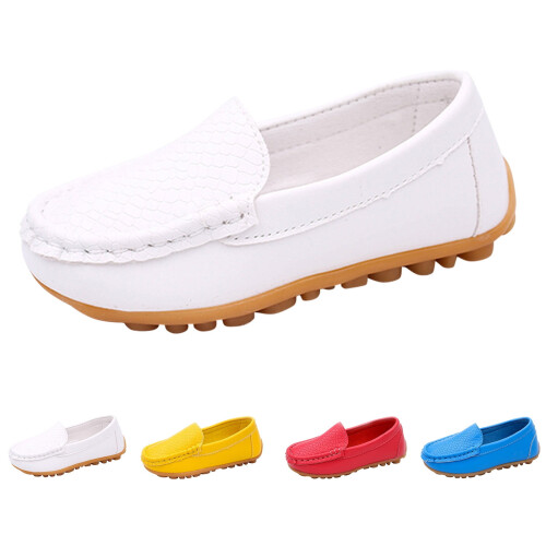 Kleinkind-Loafer, weiß, weich, lässig, Größe 33 2