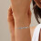 Ocean Wave Armband Dam 14K Förgylld CZ 5