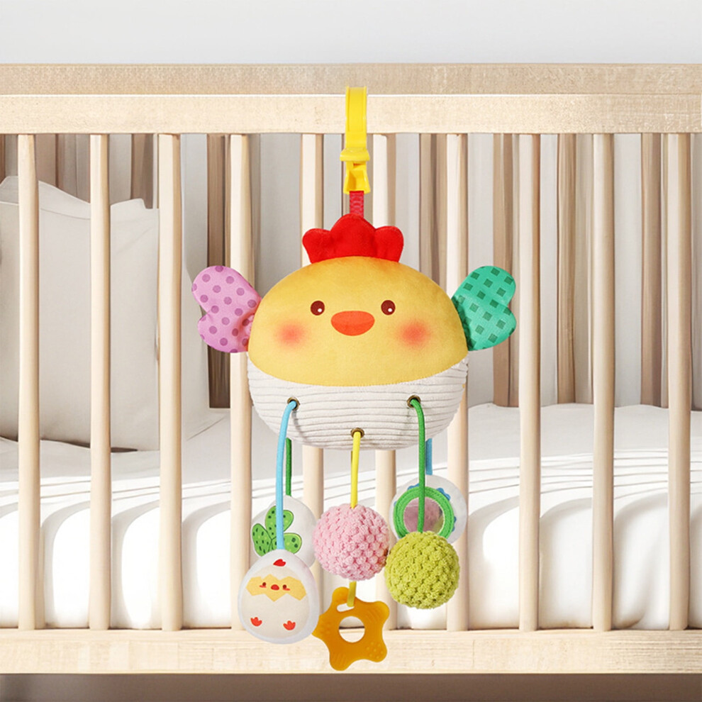 WYCNLY Kids Puzzle Toy with Pulling Rope and Bells for 0-3