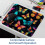 Butterfly musemåtte gummibase 25x20cm 6