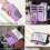Purple PU Leather Wallet Case for Samsung Galaxy S20 FE 5G 5