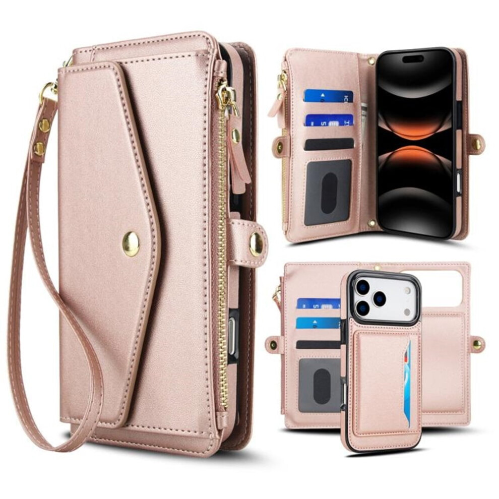 Rfid Blocking Pu Leather Wallet Case For Iphone 17 Pro 941196025555